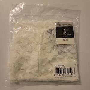 International Concepts INC Plus Size Lace Thong Underwear Lingerie White